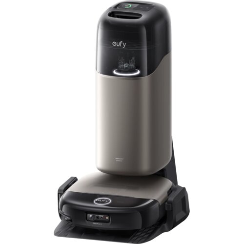 Anker eufy Robot Vacuum Omni S2, 30.000Pa Suction Power, HydroJet 2.0 Self-Cleaning Roller Mop, Electrolyzed Water for 99.99% Sterilization, Automatic Mop Lifting, 0% Hair Tangling with DuoS Cene
