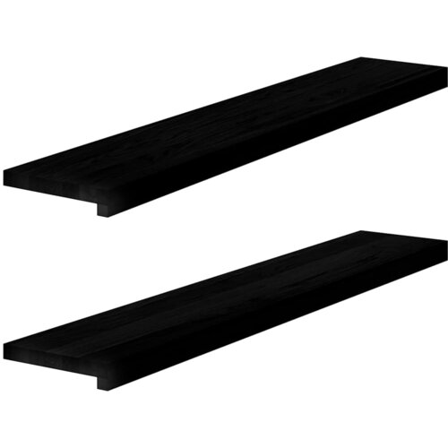  Prozorske klupice 2 kom tamnosmeđe 110x20x2 cm masivne hrast Cene