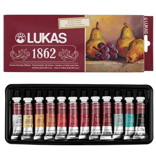 Lukas 1862 PRO oljne barve set 12x10 ml, (20615149)
