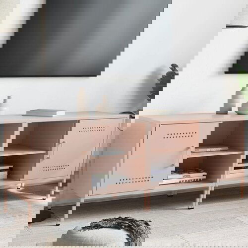 VidaXL TV omarica 2 kosa roza 68x39x50,5 cm jeklo Slike