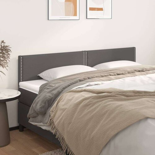 Uzglavlja 2 kom siva 90x5x78/88 cm od umjetne kože Cijene