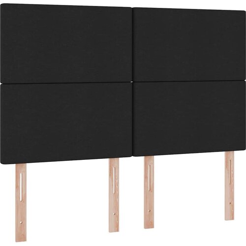  Krevet s od storage s madracem Crna 140 x 190 cm Lažna koža Slike