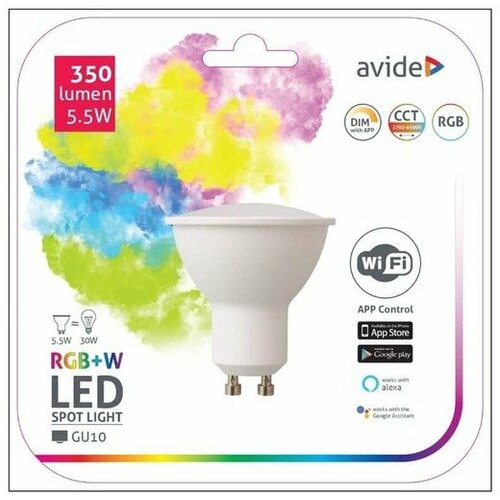 Avide LED sijalica WIFI 250lm GU10 RGB+CCT 5.5W Cene
