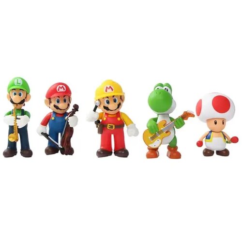 Prestige Figures Super Mario Music - Mario Characters set (6pcs) Cene