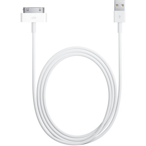  Podatkovni / polnilni kabel USB - za Apple iPhone iPad iPod (&amp;scaron;iroki) - beli Slike