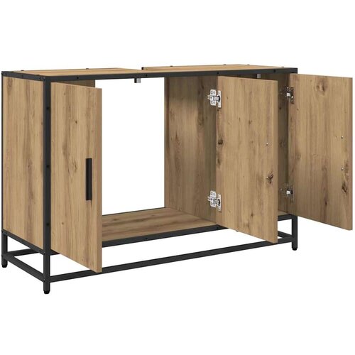 vidaXL Kopalniška omara za umivalnik artisan hrast 90 x 33 x 60 cm Cene