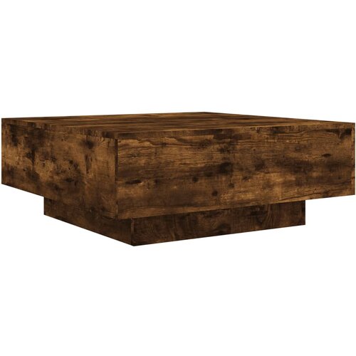 Maison Chic Klubska mizica - kavna mizica - Nizka mizica dimljeni hrast 80x80x31 cm iverna plošča, (21754598) Cene