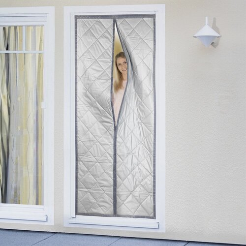 Maximex Siva/srebrna izolacijska zavesa za vrata 90x200 cm &amp;ndash; Slike