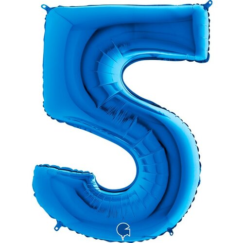 balon broj 5 plavi sa helijumom Slike