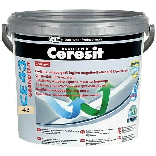 Ceresit Fleksibilna masa za fugiranje (Bahama bež boje, 5 kg) Slike