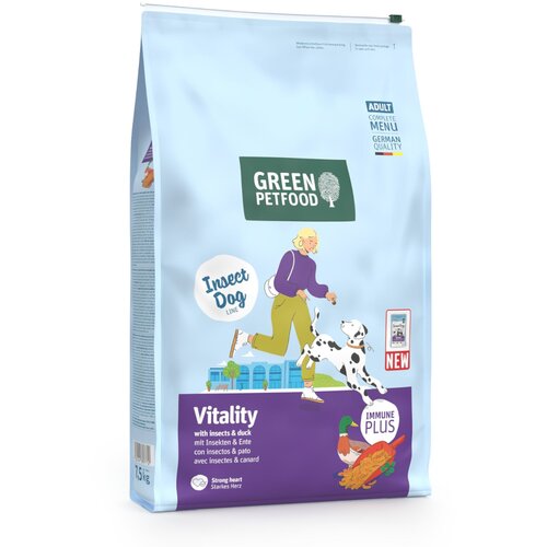Green Petfood Dog Vitality s insektima i pačetinom - 2 x 7,5 kg Cijene
