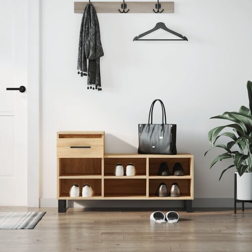 VidaXL Omarica za čevlje sonoma hrast 102x36x60 cm inženirski les Slike