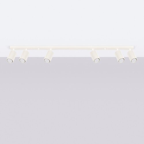Nice Lamps Kremno bela stropna svetilka 6,5x117 cm Gleam &amp;ndash; Slike