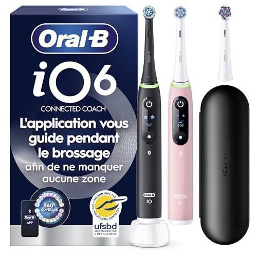 Oral-b Električna zobna &amp;scaron;četka iO 6 Duo Črna/Rozna, (5000530703) Slike