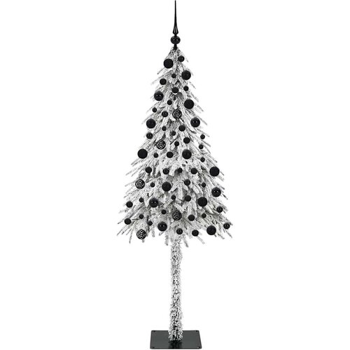 VidaXL Božićno drvce s 300 LED svjetlima Bijelo 210 cm PE i čelik Slike