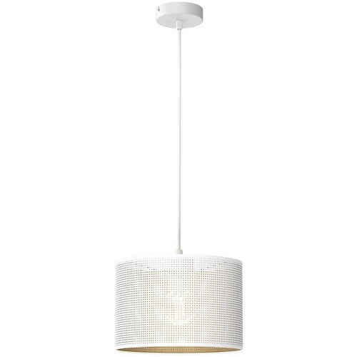  Luster na sajli LOFT SHADE 1xE27/60W/230V prečnik 25 cm bela/zlatna Cene