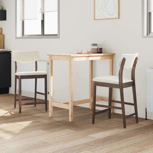 Trpezarijske stolice 2 pcs Svijetlosmeđa 48 x 49 x 95 cm - Svijetlosmeđa i svijetla Slike