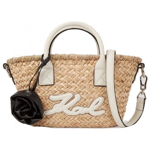 Karl Lagerfeld SIGNATURE RAFFIA SM BASKET Smeđa Slike