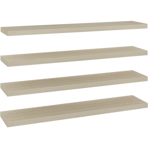Maison Chic 4 kosi Stenske Police - Viseče police barva hrasta 120x23,5x3,8 cm MDF, (21758737) Slike