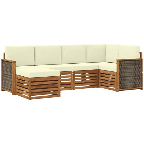 vidaXL Kotna sedežna garnitura z blazino 5 pcs, (5000283693) Cene
