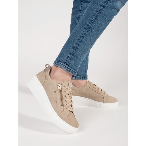 GOODIN Beige sneakers with a thick sole Cijene