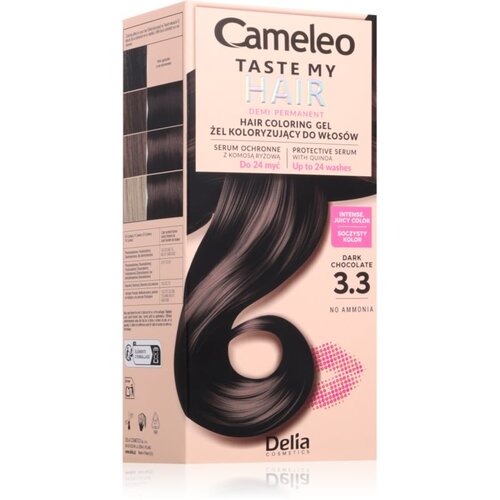 Delia Cosmetics Cameleo Taste My Hair začasna barva za lase odtenek 3.3 Dark Chocolate 1 kos Slike
