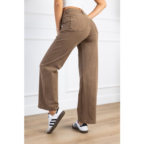 Beloved Lardo wide-leg jeans hlače khaki Cene