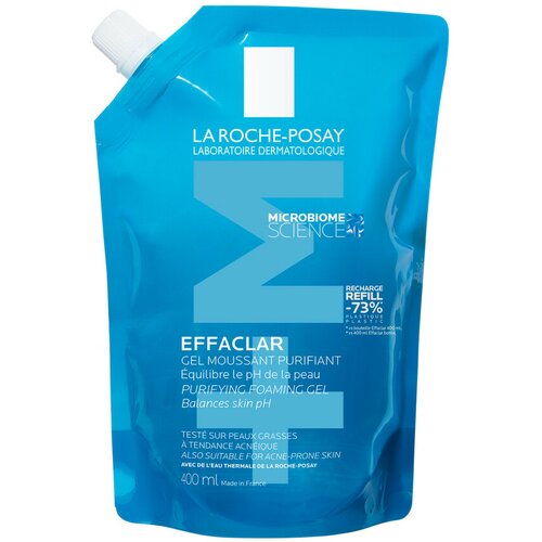 La Roche-Posay effaclar penušavi gel za masnu kožu refill, 400 ml Slike