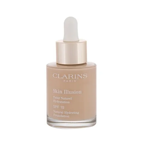 Clarins Skin Illusion Natural Hydrating SPF15 vlažilen puder z uv filtrom 30 ml odtenek 105 Nude