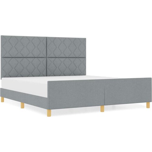 VidaXL krevet u svjetlosivoj boji 180x200 cm Tkanina Slike