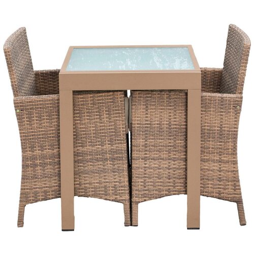 Gardenson Vrtni Set Treviso, 3-Delni, Raztegljiva Miza Slike