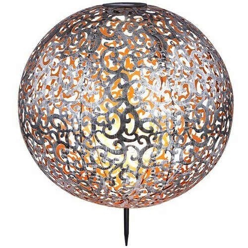 BAUHAUS Solarna kuglasta svjetiljka Antik (LED, Srebrne boje, &amp;Oslash; x V: 40 x 50 cm) Slike