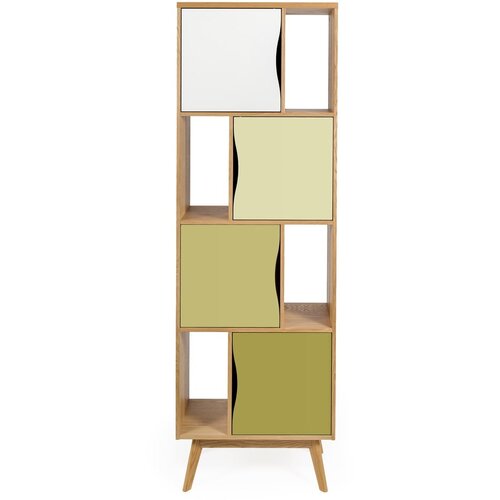 Woodman zelena polica za knjige Avon Narrow Olive Cijene