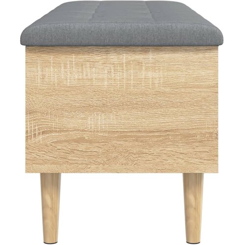  Klupa za pohranu boja hrasta 102x42x46 cm od konstruiranog drva Slike