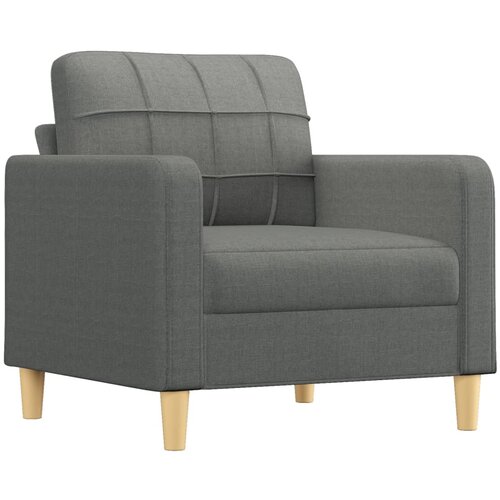  4-dijelni set sofa s jastucima tamnosivi od tkanine Slike