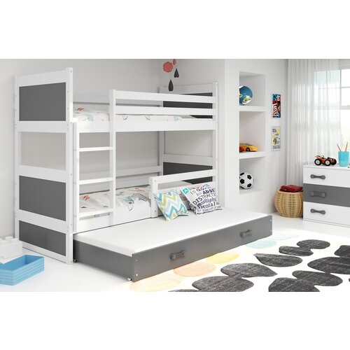 BestBed Pograd RICO z mo�nostjo dodatnega le�i��a (razli�ne barvne kombinacije) -Bela-Grafit Cene