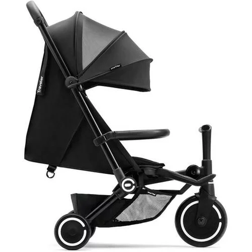 Smartrike otroški voziček in tricikl Xtend Traveler 4v1, črna