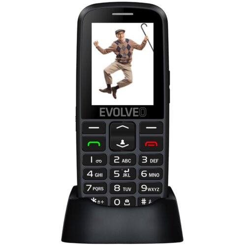 Evolveo easyphone eg telefon za starej&amp;scaron;e z gps sledilnikom - črno srebrn Slike