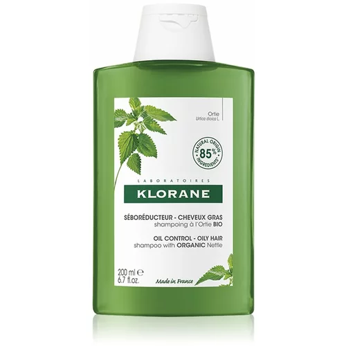 Klorane Nettle čistilni šampon za mastne lase 200 ml