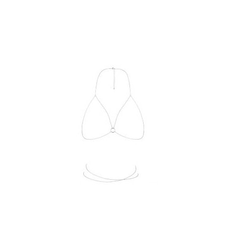 Bijoux Indiscrets verižica Bijoux Magnifique Bra, srebrna Cene