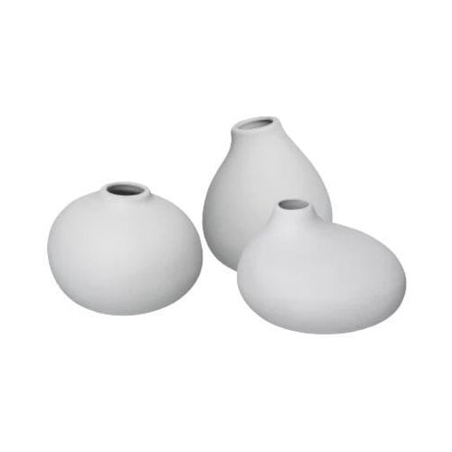 Blomus Bele porcelanaste vaze v kompletu 3 ks (višina 9 cm) Nona – Cene