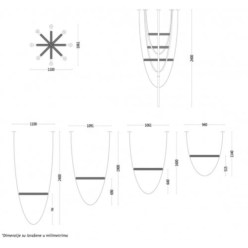 Bb Link LUNA 242 LUSTER 40W 3000K Cene