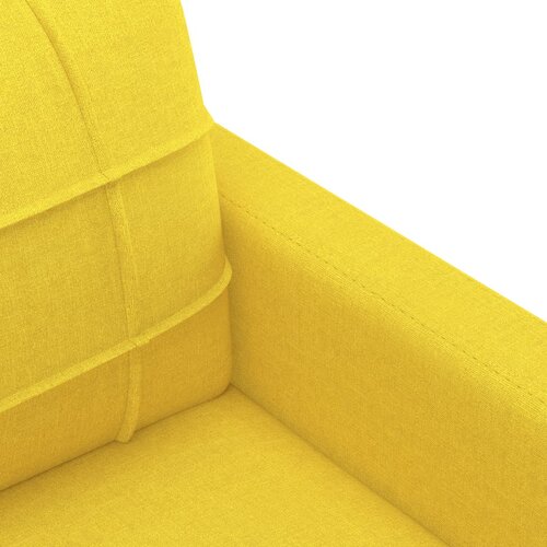  4-dijelni set sofa s jastucima svjetložuti od tkanine Slike