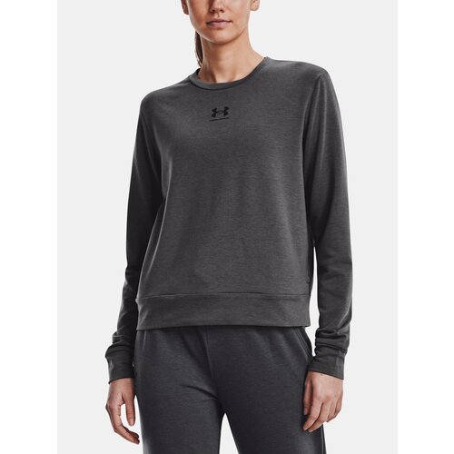 Under Armour T-Shirt Rival Terry Crew-GRY - Women Cene