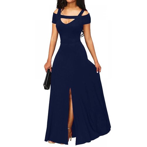Fenzy Maxi Obleka Nessa, Temno Modra Cene