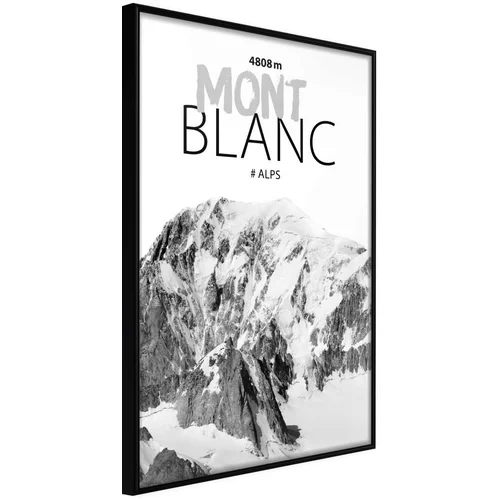  Poster - Peaks of the World: Mont Blanc 30x45