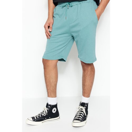 Trendyol Shorts - Green - Normal Waist Slike
