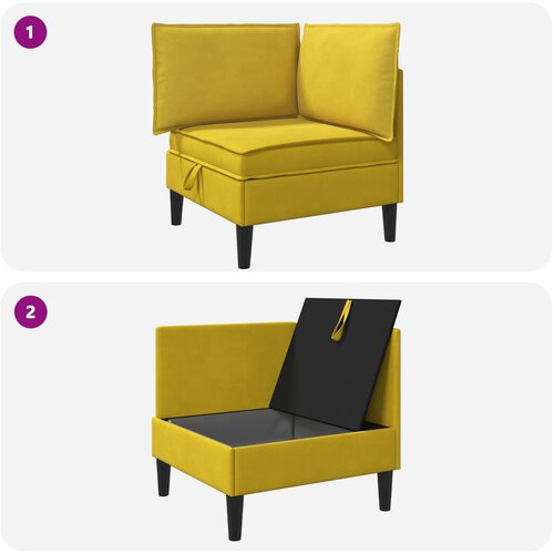 SOFA s pohranom Žuta Bar&amp;scaron;un Slike