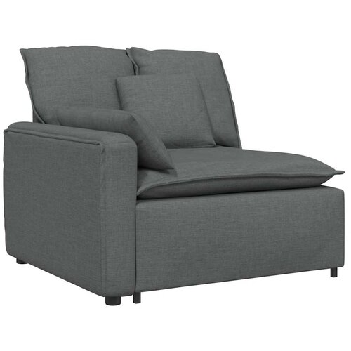  Modularna sofa s jastucima tamno siva Slike