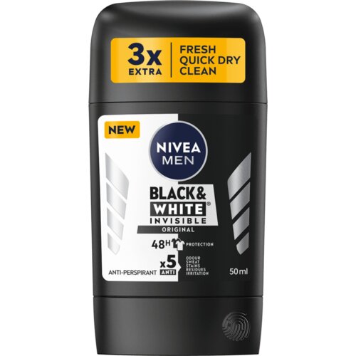 Nivea MEN Deo Black &White Invisible Original stik za muškarce 50ml Cene